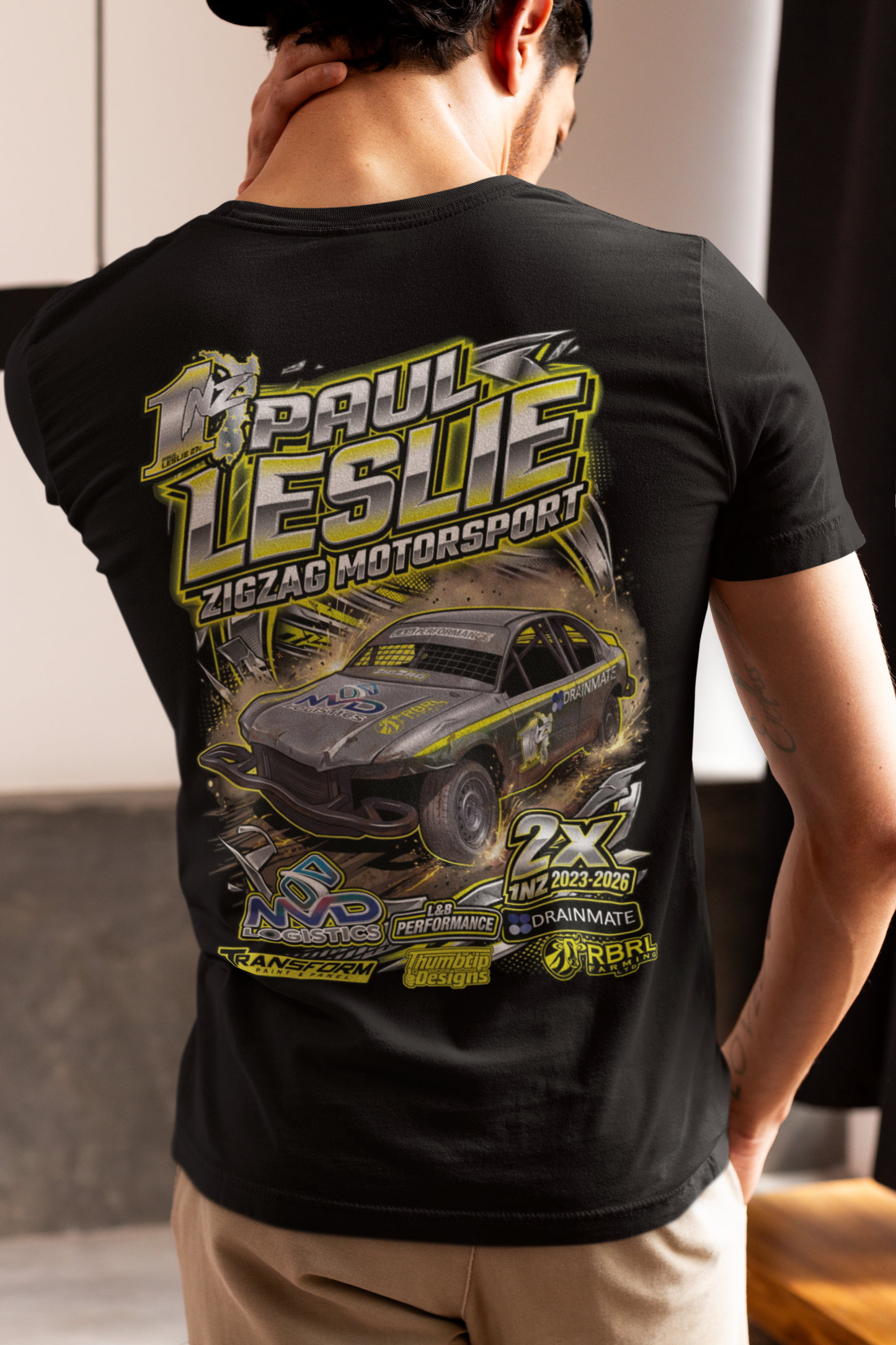 1NZ Paul Leslie Streetstock Mens T Shirt